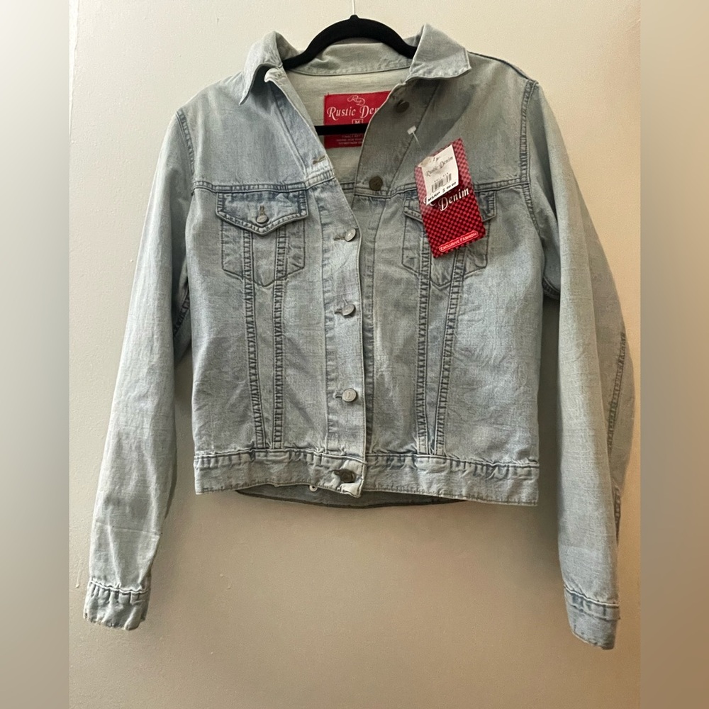 Women's Light Blue Jacket -Junior Medium NWT